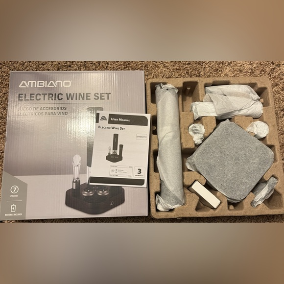 Ambiano Electric Wine Set - Black- NIB - Picture 4 of 4